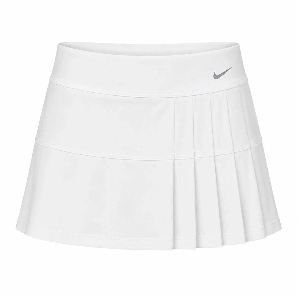 NEW Nike Tennis Skirt Womens XL White‎ Dri-FIT Pleated Athletic Skort Pickleball